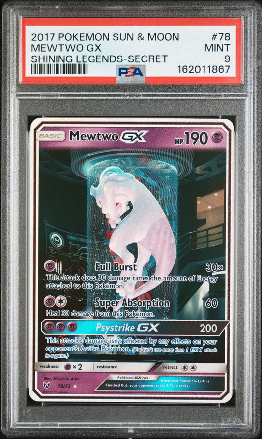 PSA9- mewtwo gx -#78