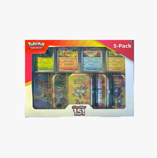 Pokemon Costco Scarlet & Violet 151 Mini Tin 5-pack (style may vary)