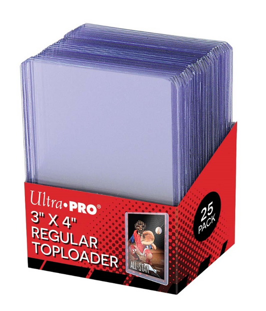 Ultra pro: Toploader 25 count pack - 3X4 Regular