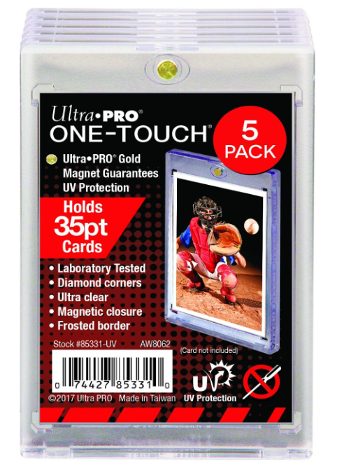 Ultra Pro 35-Point ONE-Touch Magnetic Trading Card Holder (Pack of 5)