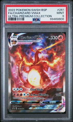 PSA9- charizard vmax promo #261