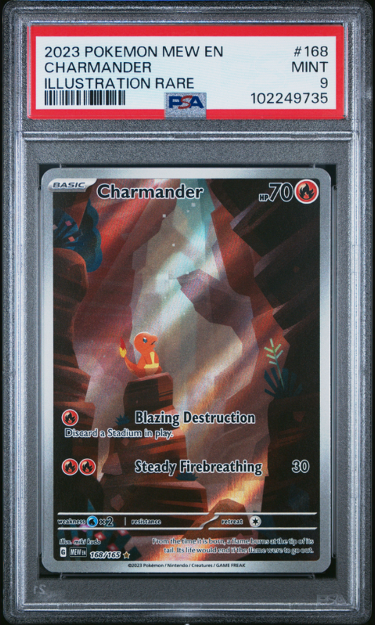 PSA9-charmander #168