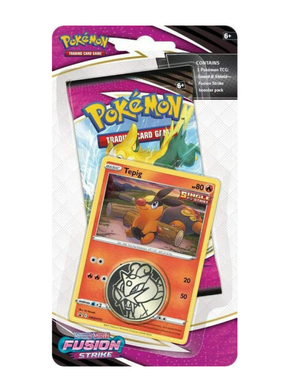 Pokemon TCG SWSH08 Fusion Strike Single Pack Blister(STYLE MAY VARY)