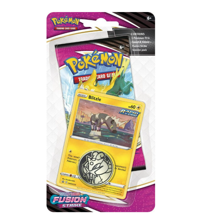 Pokemon TCG SWSH08 Fusion Strike Single Pack Blister(STYLE MAY VARY)