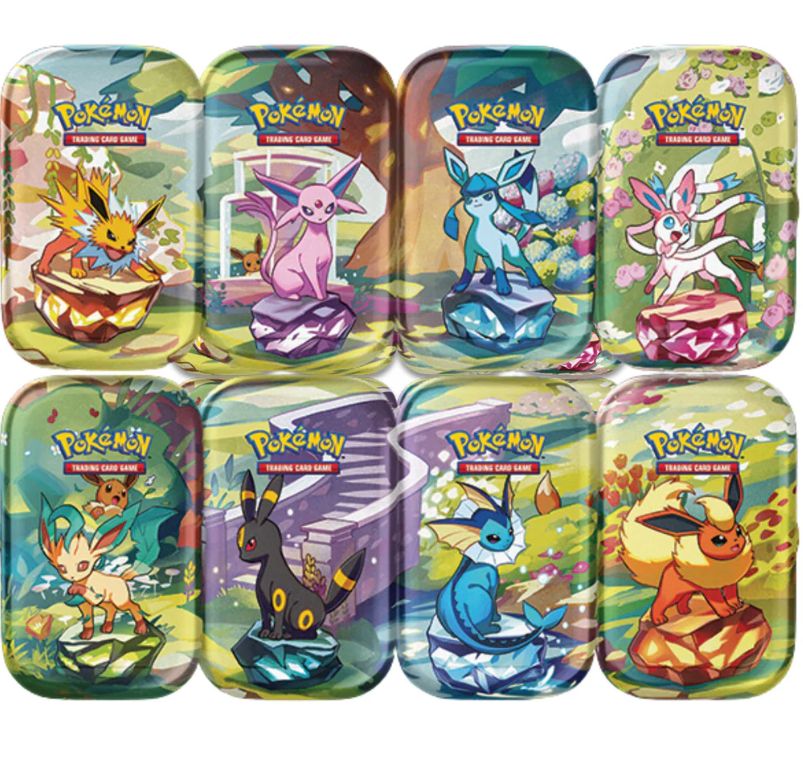 Pokemon TCG Prismatic Evolutions Mini Tin (STYLE MAY VARY)