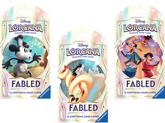 Lorcana TCG: Fabled Sleeved Booster Pack （style may vary）