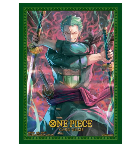 One Piece Card Game Official Sleeves: Assortment 11 - Roronoa Zoro (70-Pack)