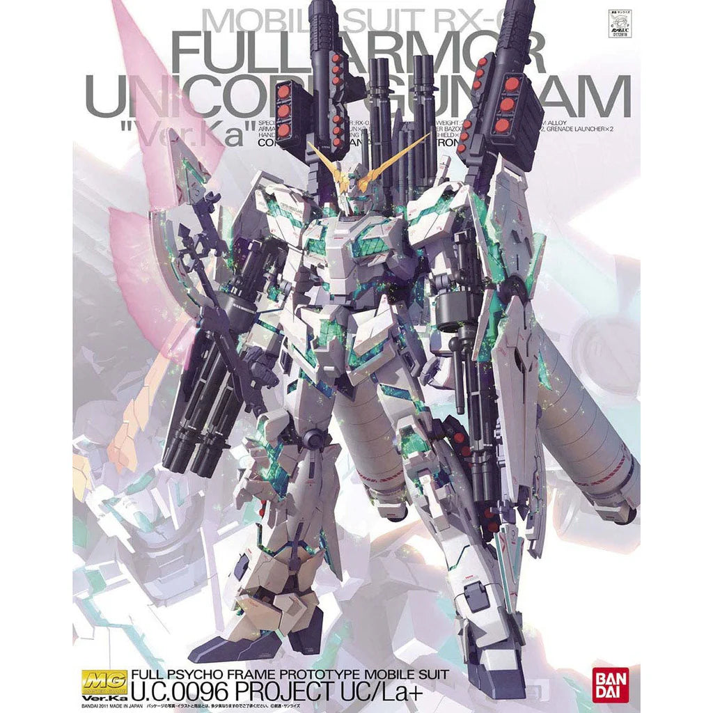 Gundam Model Kit: MG 1/100 - Full Armor Unicorn Gundam Ver.Ka