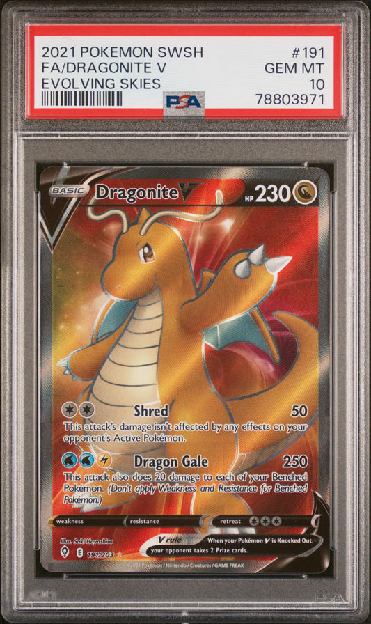 PSA10- Dragonite v -#191
