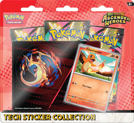 Pokemon TCG Mega Evolution Ascended Heroes Tech Sticker Collection (style may vary）