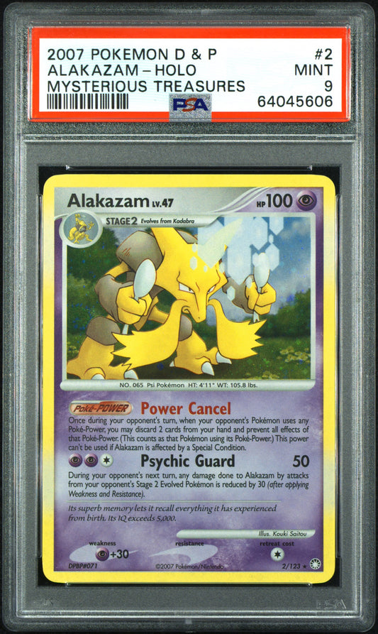 PSA9- alakazam lv.47 -#2