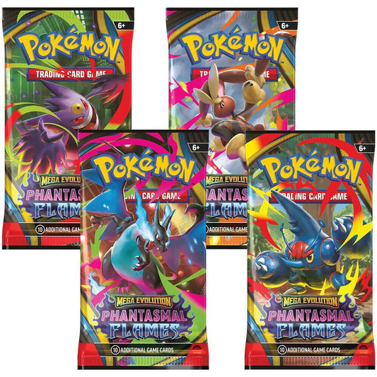 Pokemon TCG ME02 Phantasmal Flames Booster Pack (STYLE MAY VARY)
