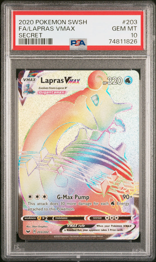 PSA10- Lapras vmax -#203