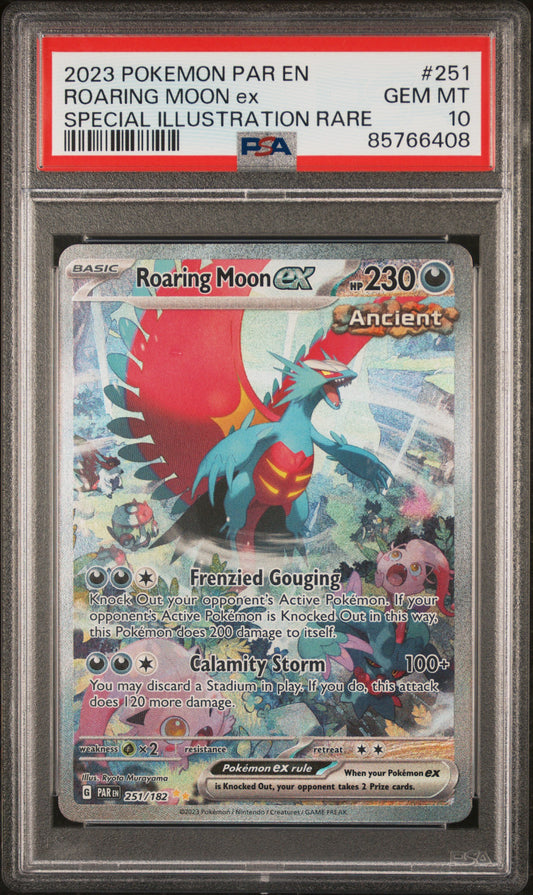 PSA10- roaring moon ex -#251
