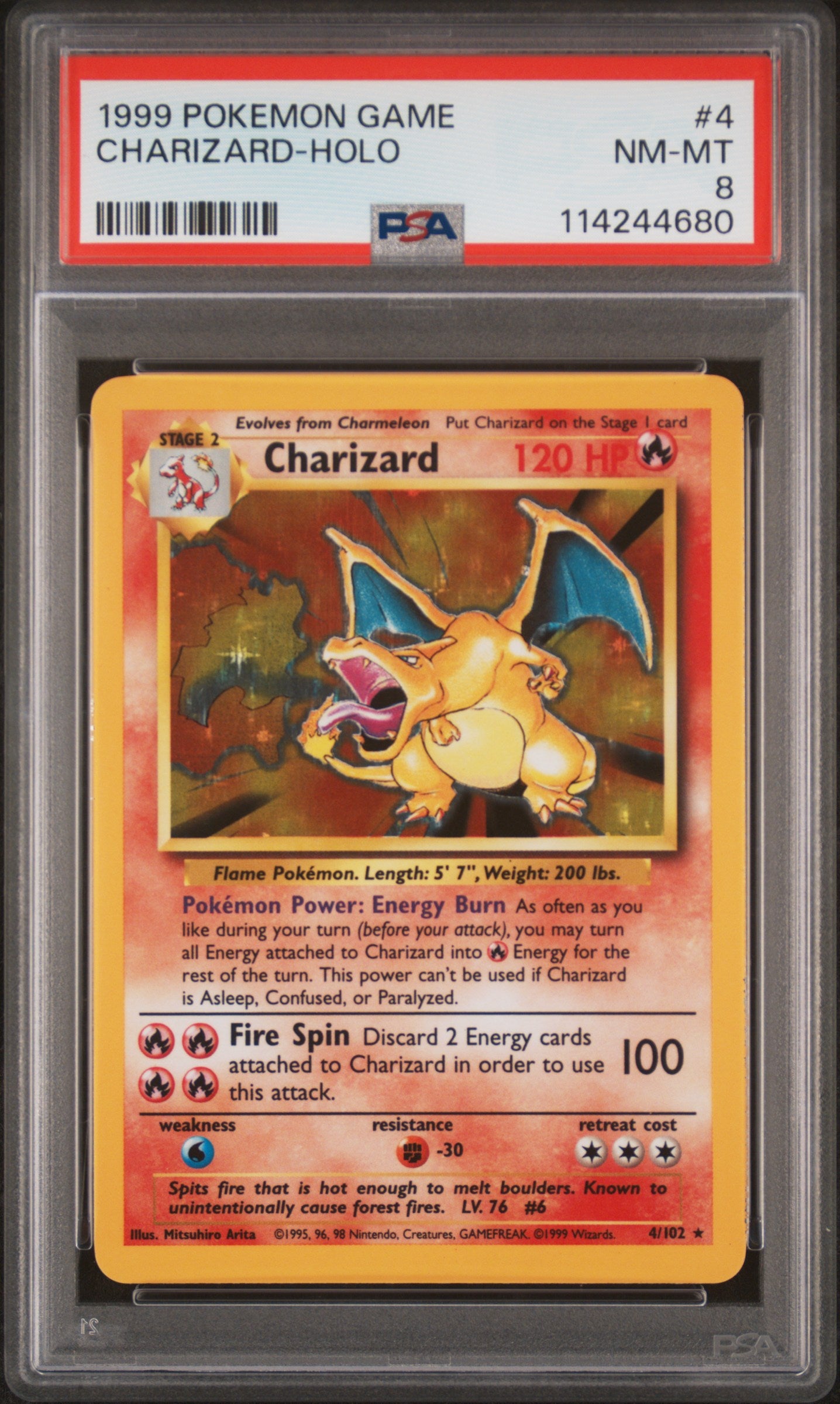 PSA8- Charizard -#4