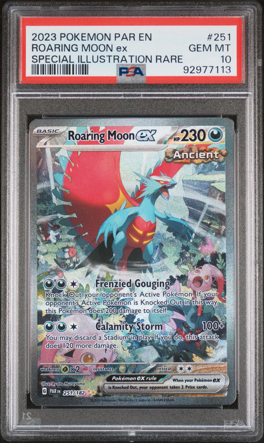 PSA10- roaring moon ex -#251
