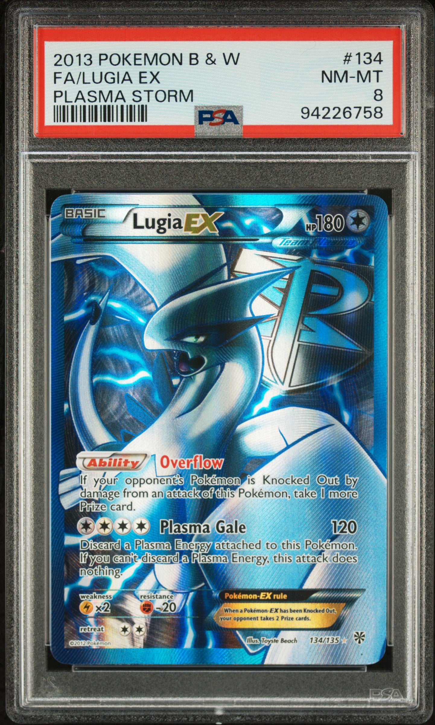 PSA8- lugia ex -#134