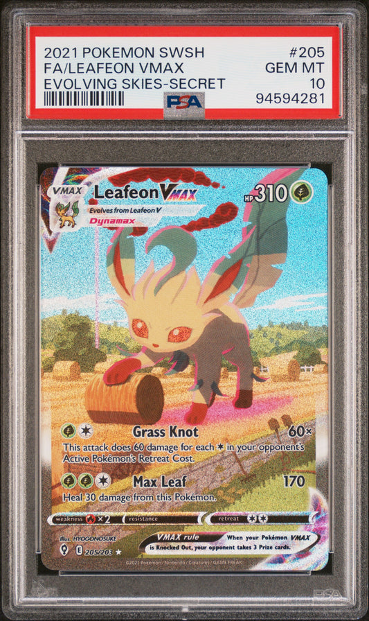 PSA10- Leafeon vmax -#205