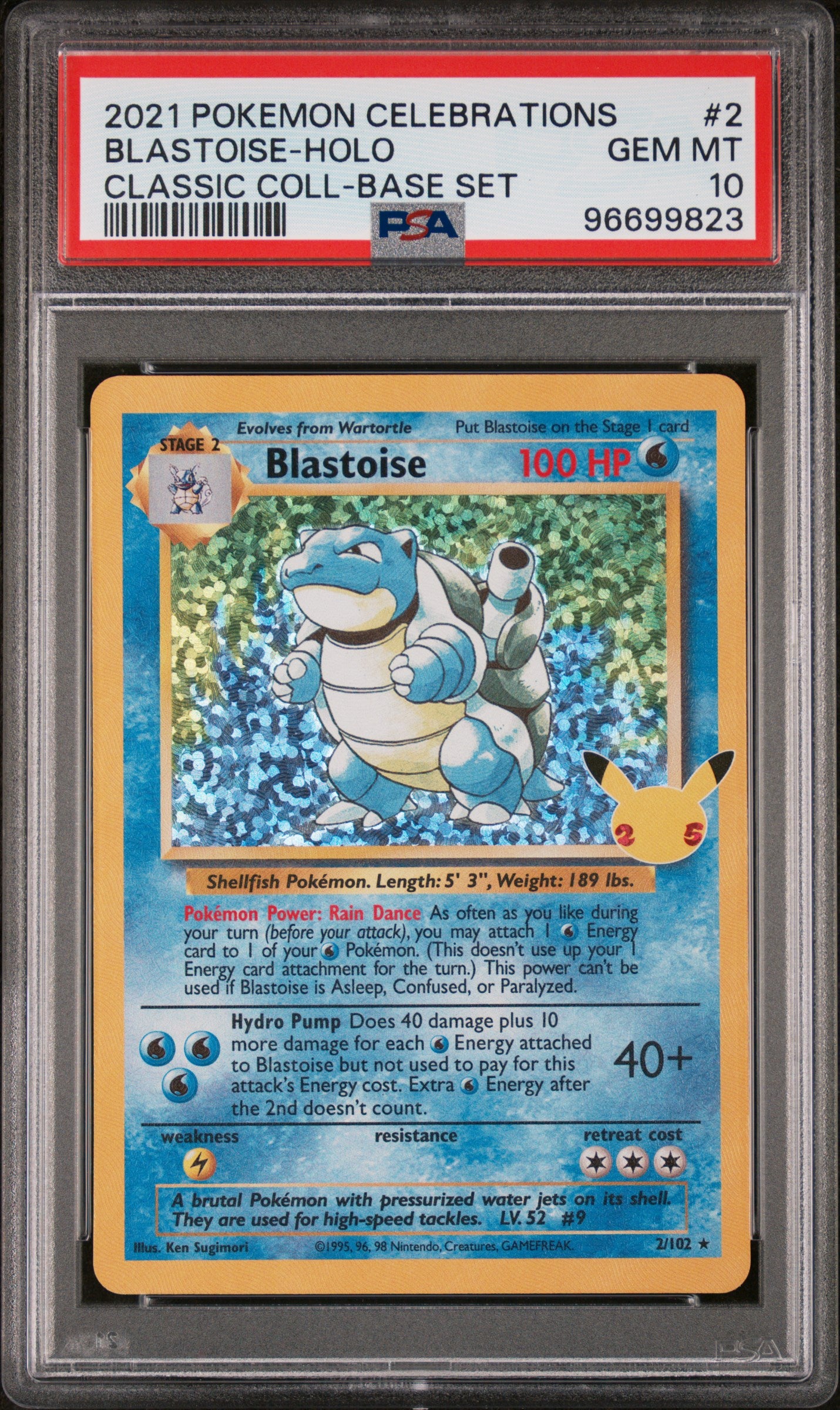 PSA10- blastoise -#2