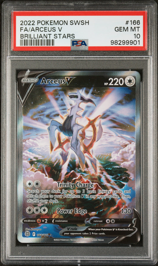 PSA10- arceus v -#166