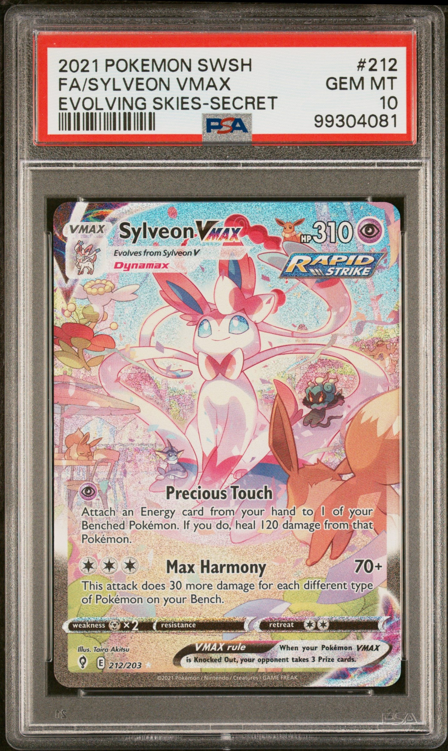 PSA10- sylveon vmax -#212