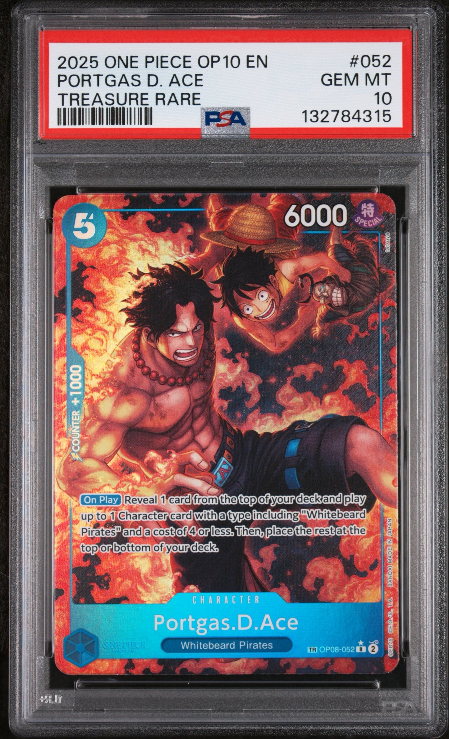 PSA10- portgas D ace -#052