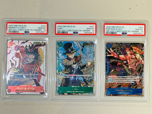 PSA10- 3rd anniversary 3 brothers -Sequential set