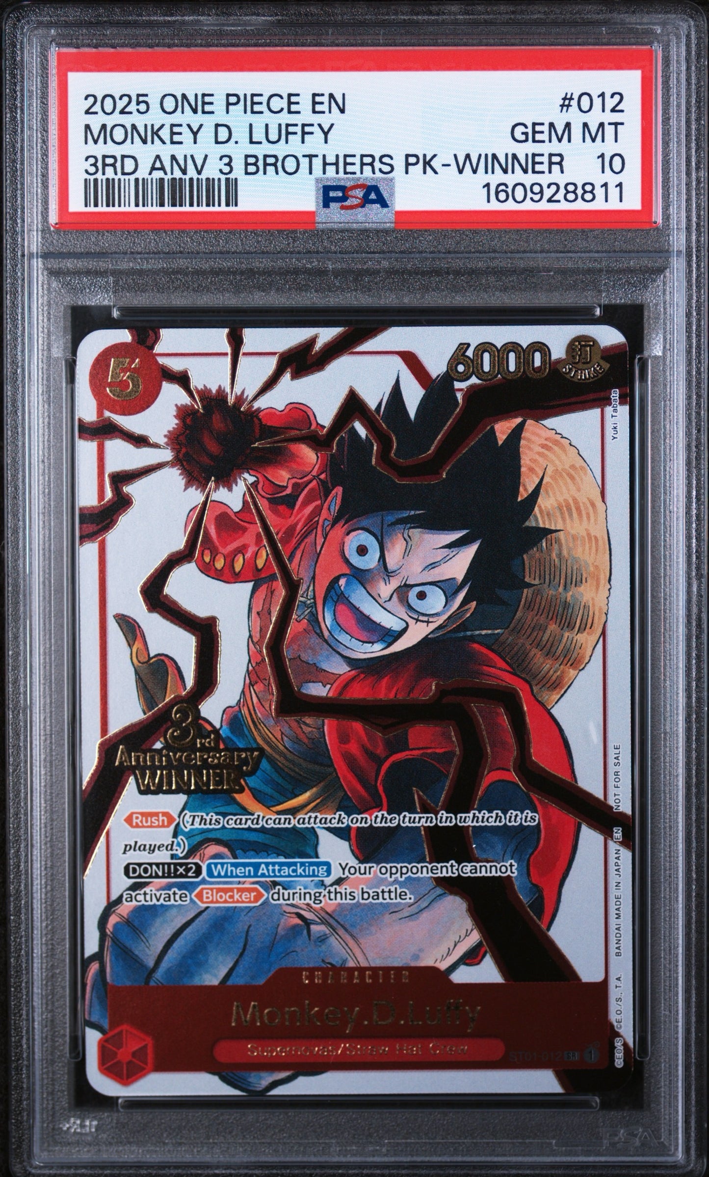 PSA10- 3rd anniversary 3 brothers -Sequential set