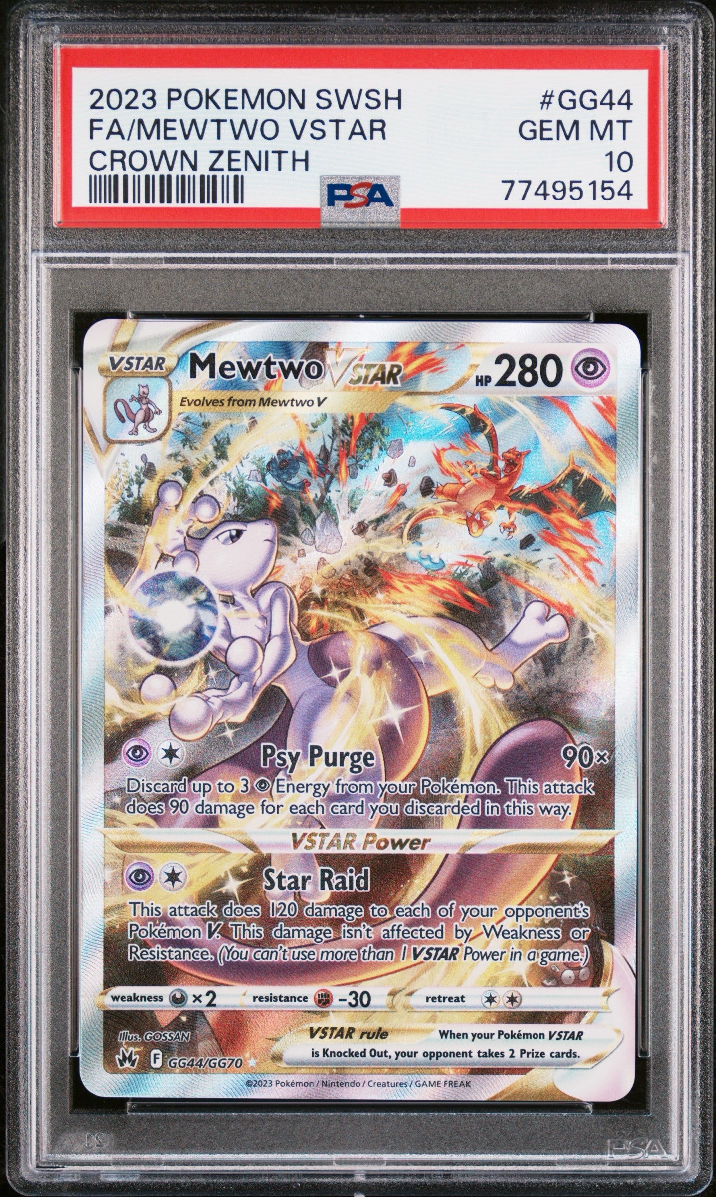 PSA10- Mewtwo vstar -#GG44