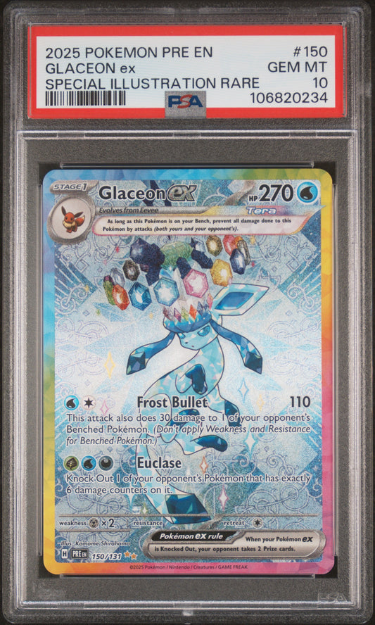 PSA10- Glaceon ex -#150
