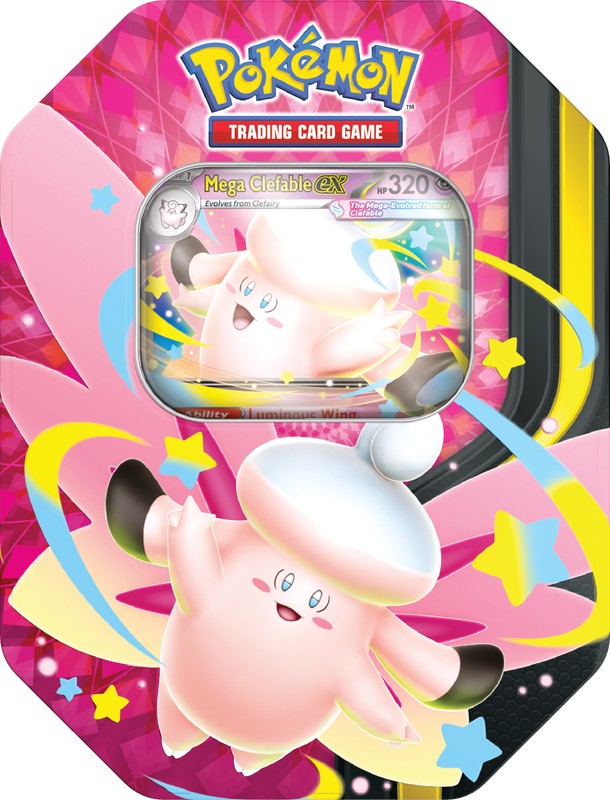 Pokemon TCG Mega Moonlit Tin （STYLE MAY VARY)