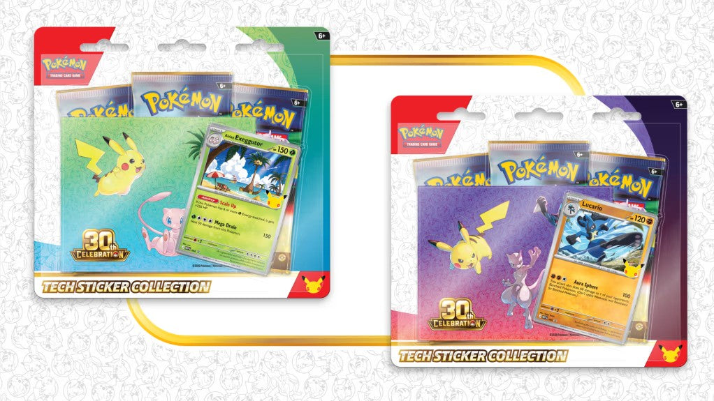 Pokemon TCG: 30th Celebration Tech Sticker Collection （STYLE MAY VARY）