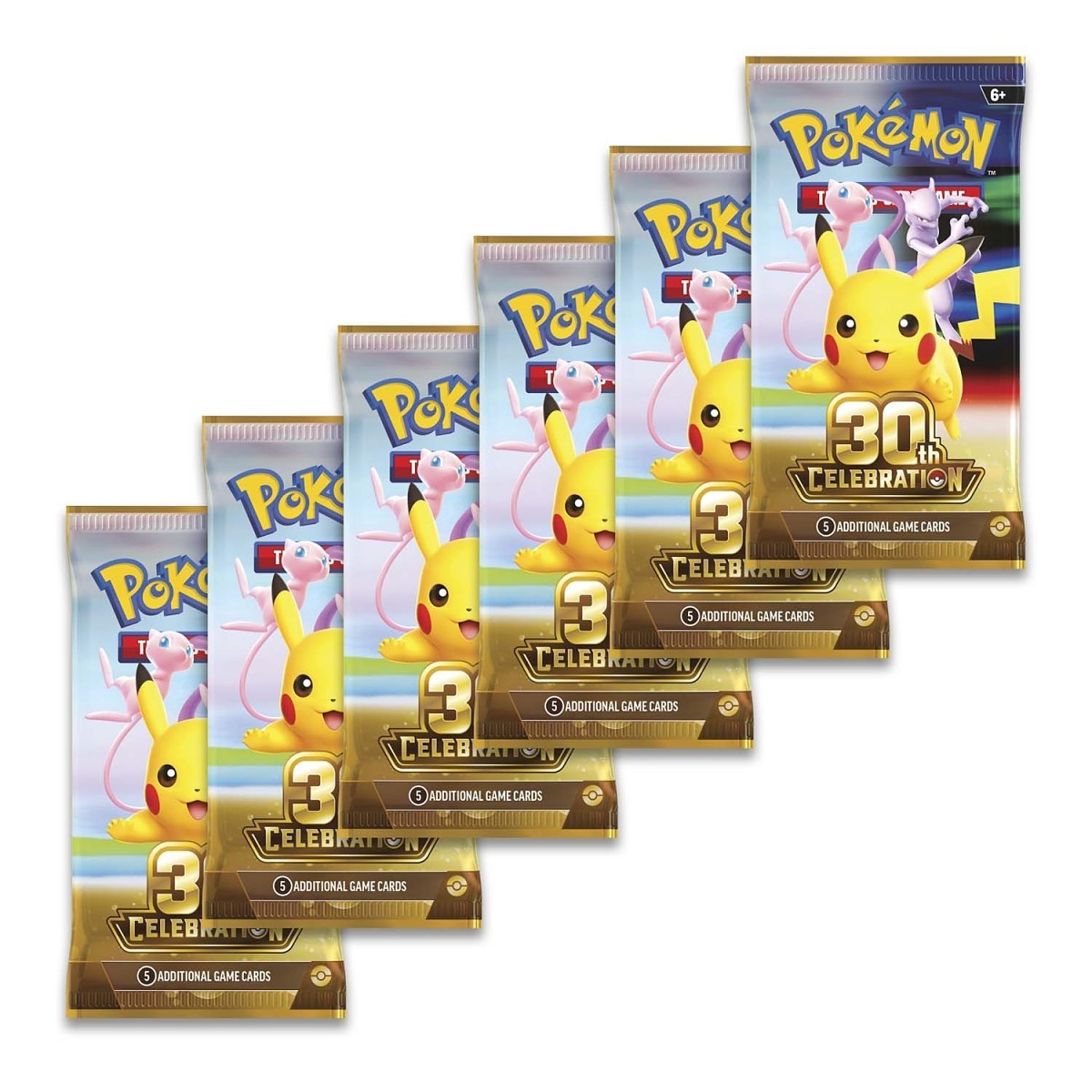 Pokemon TCG 30th Celebration Booster Bundle (6 Packs)