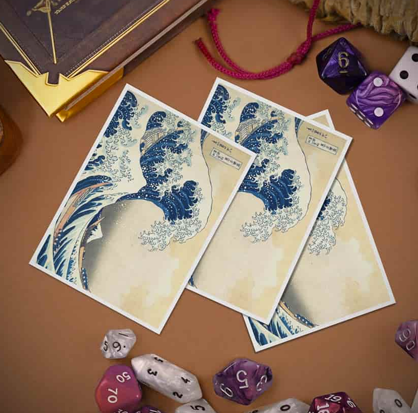 THE GREAT WAVE OFF KANAGAWA: 105CT APEX DECK PROTECTOR SLEEVES