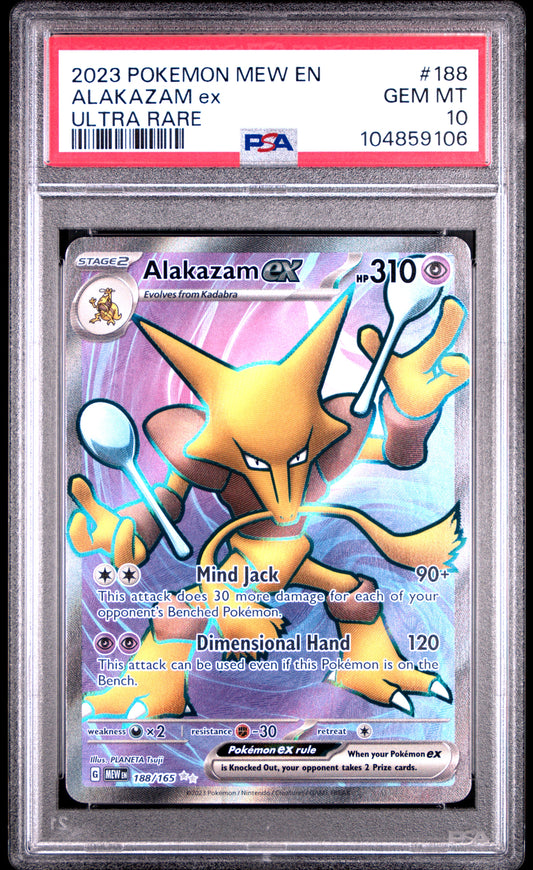 PSA10- Alakazam ex -#188