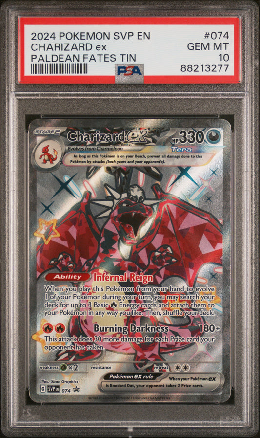 PSA10- charizard ex -#074