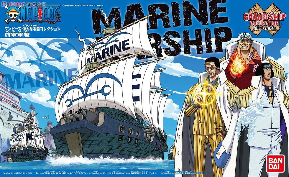 Bandai Hobby One Piece Marine Warship Grand Ship Collection Model Kit
