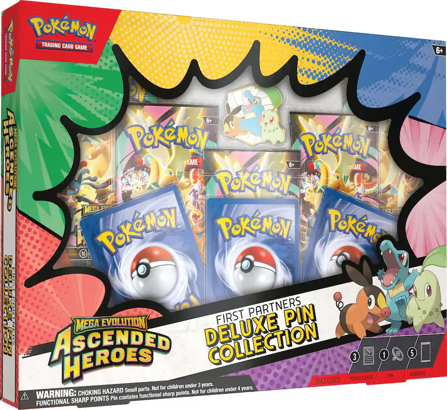 Pokemon TCG Ascended Heroes First Partners Deluxe Pin Collection