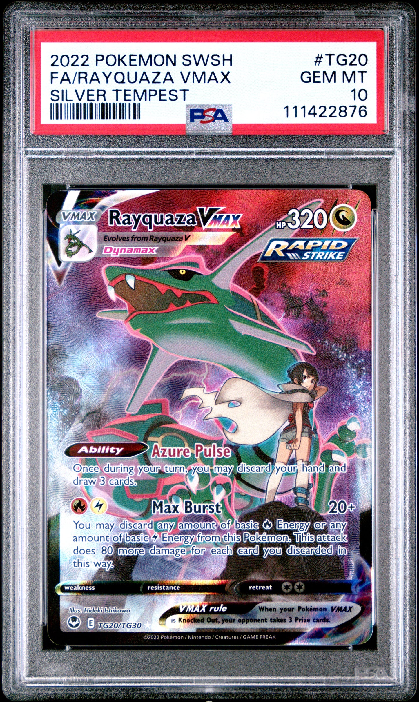 PSA10- Rayquaza vmax -#TG20