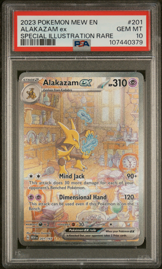 PSA10- alakazam ex -#201