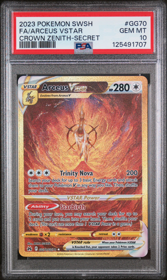 PSA10- arceus vstar -#GG70